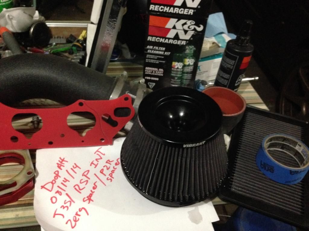 CO Rsp intake, j35, p2r spacer, zerg manifold spacer 8th Generation